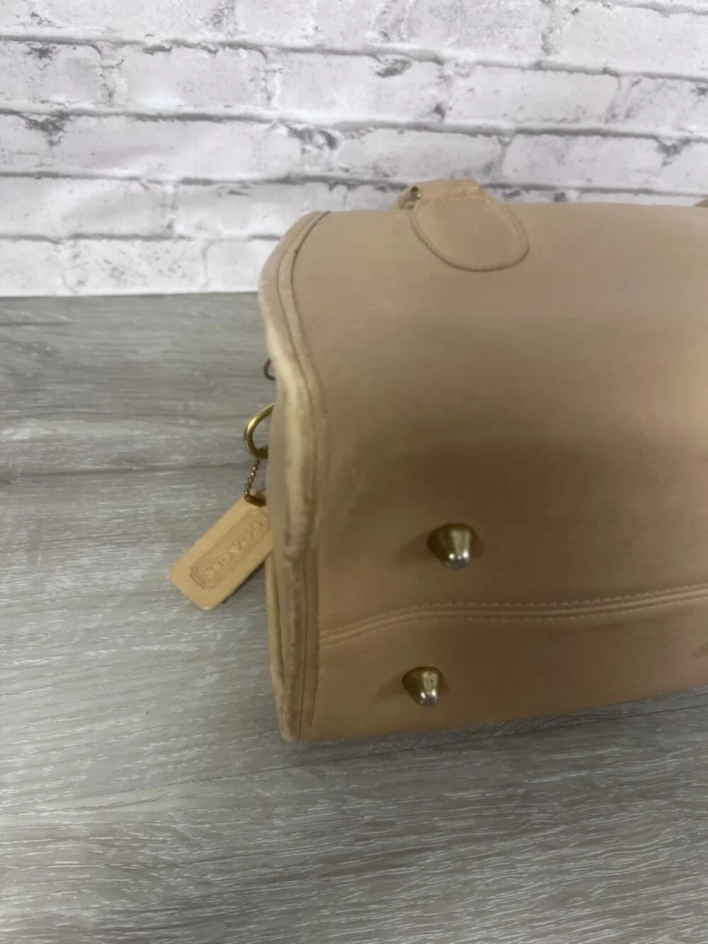 Vintage Coach 9891 Broadway Satchel Stone